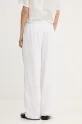 Odzież Abercrombie & Fitch spodnie lniane KI156.5153.100 biały