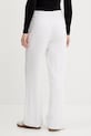 Oblečenie Ľanové nohavice Abercrombie & Fitch KI156.5177.100 biela