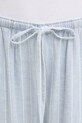 Abercrombie & Fitch spodnie lniane niebieski KI156.5205.208