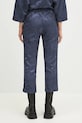 Clothing Kenzo linen blend trousers FF52PA0939JG.67 blue