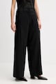 Kenzo pantaloni de lână panza negru FF52PA0999RA.99