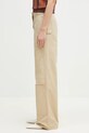 Kenzo spodnie bawełniane FF52PA1009DL.11 beżowy SS25