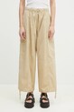 Kenzo spodnie tkanina beżowy FF52PA1059FI.11