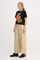 Kenzo pantaloni FF52PA1059FI.11 bej SS25