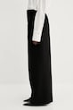 Sportmax pantaloni Veggia 2512131032600 nero SS25