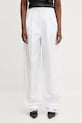 Sportmax cotton trousers Leone cotton white 2512131142600