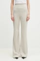 Παντελόνι Sportmax Olea με ελαστάν μπεζ 2512781011600