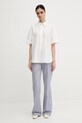 Pedro del Hierro spodnie bawełniane 7609755 niebieski SS25