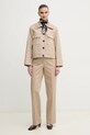 Pamučne hlače Pedro del Hierro 7609757 bež SS25