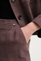 Панталон с лен Pedro del Hierro кафяв 7609762