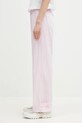 Бавовняні штани Fiorucci Gingham Logo U02SPBPA299CO01PN02 рожевий SS25