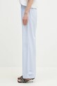 Хлопковые брюки Fiorucci Striped Logo U02SPBPA299CO01BL02 голубой SS25