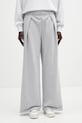 Βαμβακερό παντελόνι Lacoste βαμβάκι γκρί XF0114