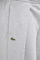 Βαμβακερό παντελόνι Lacoste γκρί XF0114