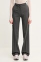 Marine Serre spodnie z domieszką wełny Regenerated Tailoring Wide Leg high szary WPA154A.DWOV0057