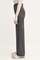 Marine Serre spodnie z domieszką wełny Regenerated Tailoring Wide Leg WPA154A.DWOV0057 szary SS25