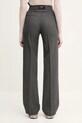 Odzież Marine Serre spodnie z domieszką wełny Regenerated Tailoring Wide Leg WPA154A.DWOV0057 szary