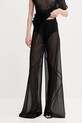 Rick Owens Lilies pantaloni drept negru LI01E4334OT