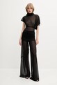 Rick Owens Lilies pantaloni LI01E4334OT negru SS25