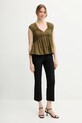 Sisley spodnie 4ENMLE02X czarny SS25