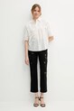 Kalhoty Sisley 48R0LF075 černá SS25