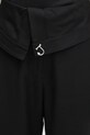 JW Anderson spodnie z domieszką jedwabiu Fold Over czarny TR0394.PG1684.999