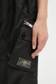 GANNI pantaloni Duchesse Nylon Elasticated negru W0476