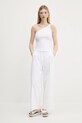 Hollister Co. spodnie bawełniane KI356.5063.100 biały SS25
