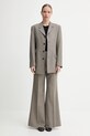 Μάλλινα παντελόνια Filippa K 31424.FK καφέ SS25
