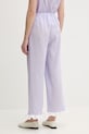 Odzież The Sleeper spodnie lniane PFPT01P009R fioletowy