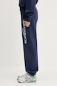 Sporty & Rich pantaloni tuta di cotone H&W Crest PA036612241BL106 blu navy SS25