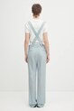 Oblečenie Vlnené nohavice Fiorucci Embroidered Suspender W02SPBPA183WO01BL02 modrá