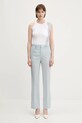 Вълнен панталон Fiorucci Embroidered Suspender W02SPBPA183WO01BL02