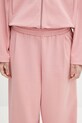 Спортивні штани Pangaia DNA Double Jersey Pleated Trousers рожевий 10002356