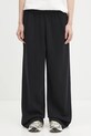 Спортивні штани Pangaia DNA Double Jersey Pleated Trousers гладкий чорний 10002356