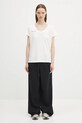 Donji dio trenirke Pangaia DNA Double Jersey Pleated Trousers 10002356 crna