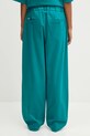 Abbigliamento Pangaia pantaloni in cotone DNA Interlock Trousers 10002446 turchese