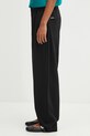 Pangaia pantaloni in cotone DNA Interlock Trousers 10002446 nero SS25