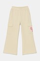 EA7 Emporio Armani spodnie dresowe dziecięce z elastanem beżowy 7G000051.AF13135