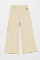 EA7 Emporio Armani spodnie dresowe dziecięce 7G000051.AF13135 beżowy SS25