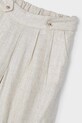 Mayoral pantaloni cu amestec de in pentru copii bej 3551.6A.Mini.PPYA