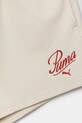 Fete Puma pantaloni scurți copii ESS SCRIPT Shorts G 685869 bej