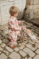 Detské bavlnené nohavice Konges Sløjd FEN PANTS GOTS KS102279 béžová