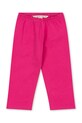 Detské bavlnené nohavice Konges Sløjd BABETTE PANTS GOTS KS102560 ružová SS25