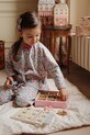 Konges Sløjd pantaloni de bumbac pentru copii DREYA PANTS GOTS albastru KS102540