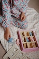 Konges Sløjd pantaloni de bumbac pentru copii DREYA PANTS GOTS KS102540 albastru
