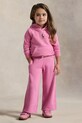 Dětské tepláky Polo Ralph Lauren pletenina růžová 312957843002