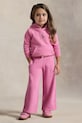 Detské tepláky Polo Ralph Lauren pletenina ružová 312957843002