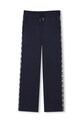 Детские хлопковые штаны Michael Kors аппликация тёмно-синий R30330.156