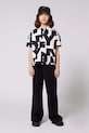 Dkny pantaloni copii tricotaj negru D62276.156.162